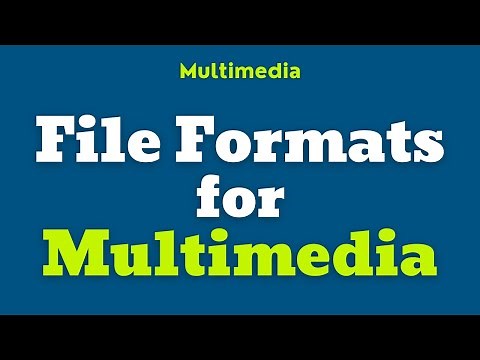 File Formats for Multimedia | Part-3 | Chapter 1 | 12th Computer Application