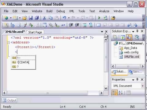 Visual Studio 2008: Create XML File