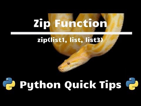 Zip Function - Python Quick Tips