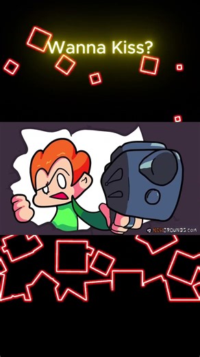 Wanna Kiss? [FNF Animation] #fnf #fnfmod #fridaynightfunkin #shorts