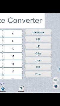 Clothing Size Converter