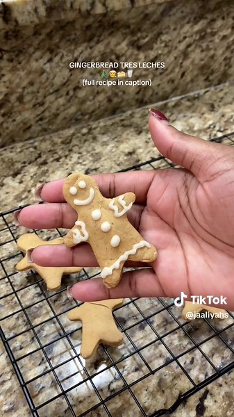 Watching Home Alone & eating this as we speak😍 this is the ULTIMATE Christmas tres leches😮‍💨😋 RECIPE: Cake: 1 box @Betty Crocker yellow cake mix 1 cup milk of choice (I used @Chobani extra creamy oat) 1/4 cup melted @KerrygoldUSA unsalted butter 2 eggs 1 tsp cinnamon, allspice, nutmeg & cloves 2 tsp ground ginger 1 tbsp molasses 1 tbsp vanilla extract or bean paste Mix until smooth and then add to a sprayed or buttered baking dish/foil pan & bake for 35-40 minutes on 350 degrees. Milk Mixtur