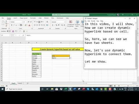 Create dynamic hyperlink in Excel based on cell value