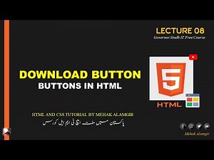 how to create download button in html | Web Development Tutorials #8