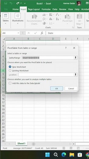 Learn Pivot Tables in Excel / Step by Step tutorial