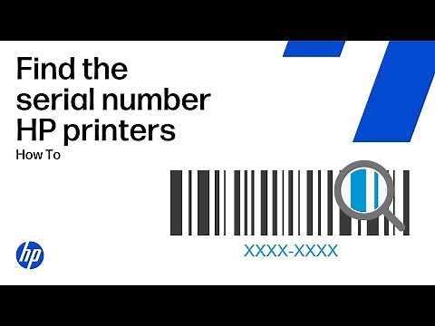 Find your HP printer serial number | HP Support