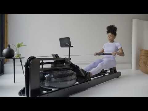 VirtuFit Elite Water Resistance Rowing Machine (Black Wood Edition)