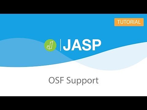 JASP Tutorial: OSF Support