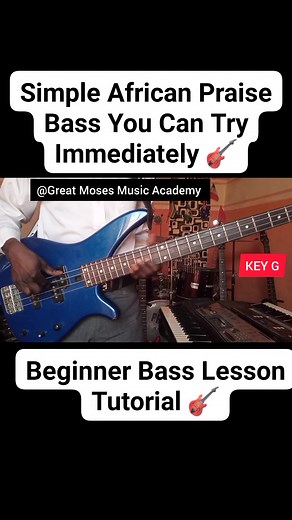 42K views · 895 reactions | Try This African Praise #bass With Smile  Bass Guitar Lesson Tutorial  #howtoplay #AfricanPraise #basslessons #basstutorial | Great Moses Music Academy | Facebook