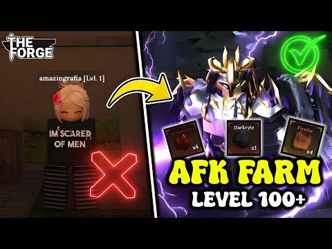 How To AFK Farm LEGENDARY & MYTHIC Ores In The Forge Roblox!