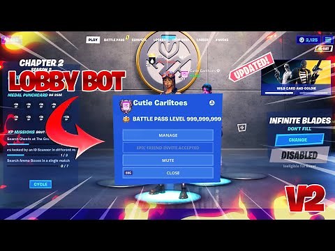 How to get a *LOBBY BOT* in Fortnite Chapter 2! | * NEW and UPDATED *