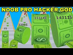 NOOB VS PRO VS HACKER VS GOD in Cash Up!