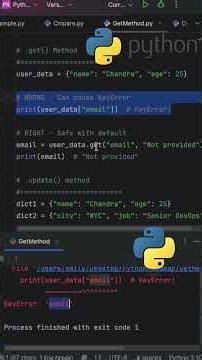 Master Python's .get() Method - The Secret to Clean Code