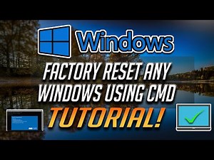 How To Factory Reset Any Windows 10 Computer Using Command Prompt [2025]