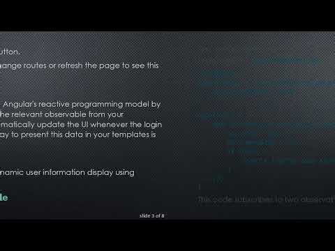 Dynamic User Information Updates with Angular Observables