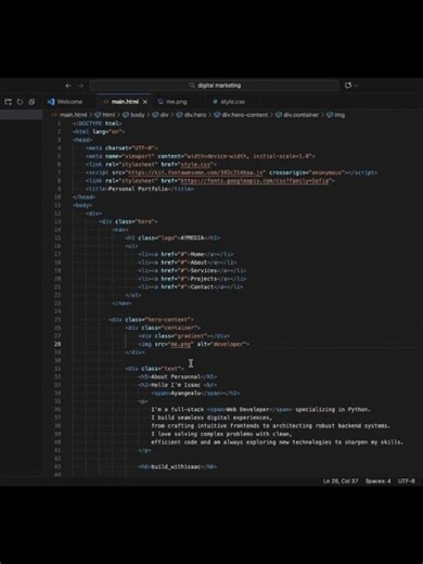 I Built My FIRST HTML Project from Scratch without a Guided Tutorial