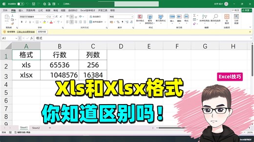 Excel技巧：Xls和Xlsx格式区别，一不小心就出错！