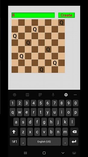 N Queen problem | tkinterapp | python #shorts ‪@CODINGVODING‬