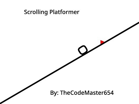 Scrolling Platformer Tutorial