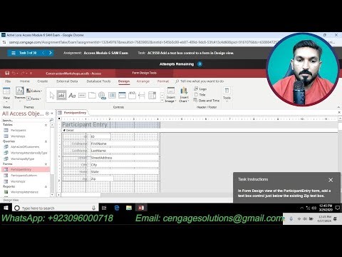 Access Module 6 SAM Exam | Access Module 6: Using Form Tools and Creating Custom Forms