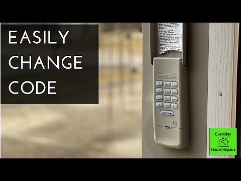 How To Program A Chamberlain Wireless Keypad