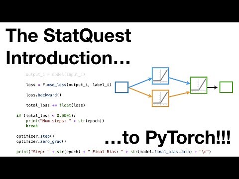 The StatQuest Introduction to PyTorch