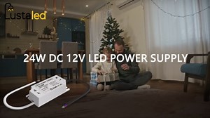 24W LED 12V Power Supply, IP67 Waterproof12 Volt LED Driver 110V AC to 12V DC Constant Voltage Converter 1.5A Transformer Adapter for LED Strip Light Indoor & Outdoor Use (2-Pack)