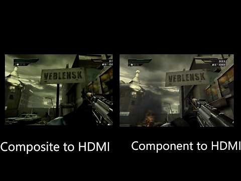 AV Composite HDMI VS Component HDMI using the PS2