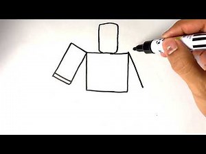 How to Draw a Roblox Character EASY and SIMPLE Drawing Tutorials