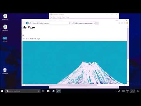 LearnHow: Make a simple web page using HTML