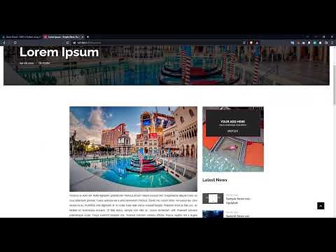 News Portal CMS in Python using Django DEMO