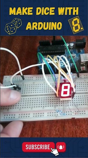 Digital Dice Using Arduino | Arduino Dice Roller Tutorial with 7 Segment Display