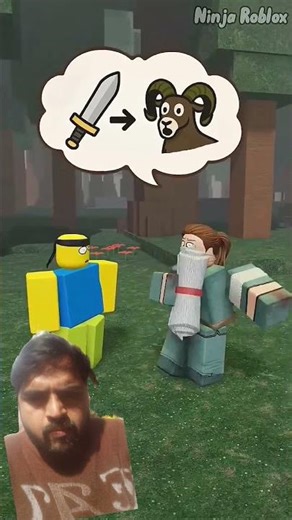 when noob stop ram monster in 99 nights #roblox #minecraft #minecraftonly #funny #meme