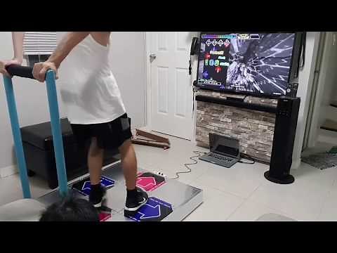 Home made Dance Dance Revolution Pad with bar (DIY)
