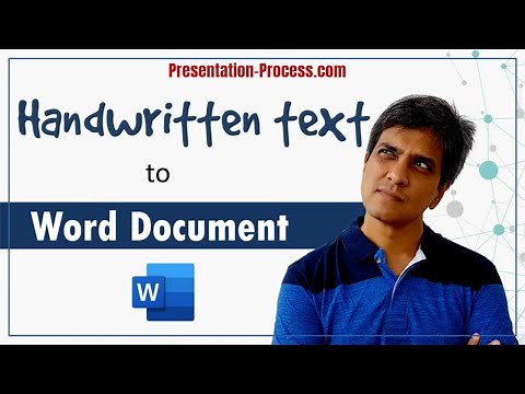 Convert Handwritten Text to Word Document