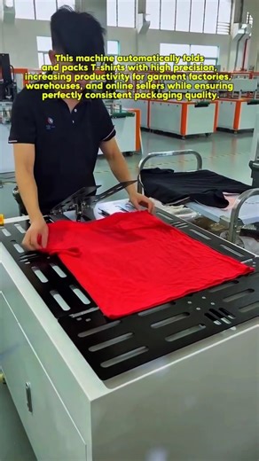 Insane Automatic T-Shirt Folding & Packing Machine, Fastest Clothing Packaging Technology!