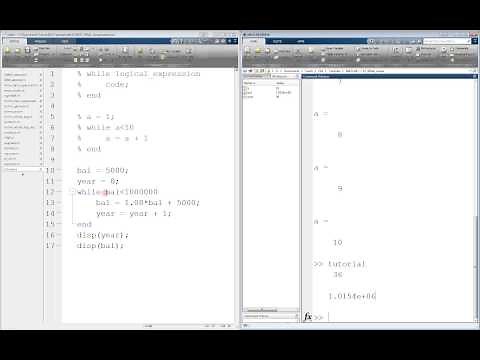 MATLAB While Loop Tutorial