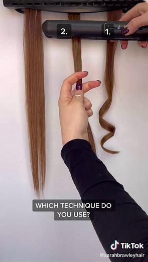 Hair Curling Tutorial with a Straightener