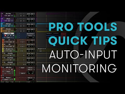 Pro Tools Quick Tips: Auto-Input Monitoring