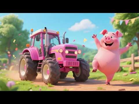 The Piggy’s Pink Tractor Dance | Nursery Rhymes & Kids Songs