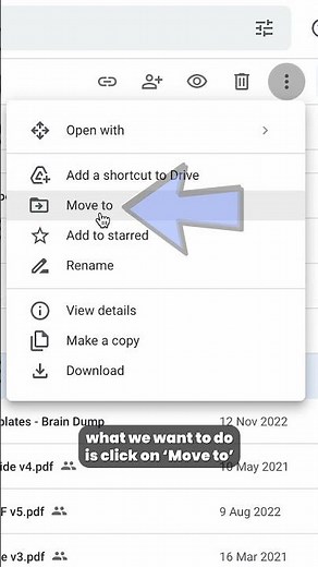 How to Move Files into Google Drive Folders