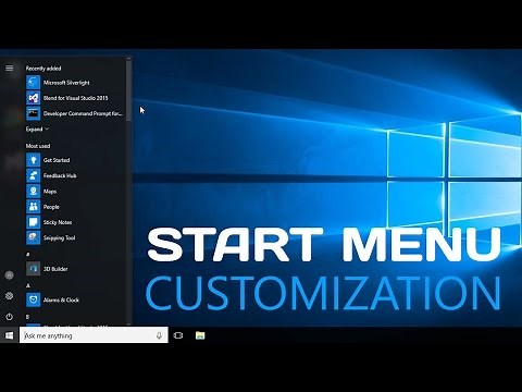 Windows 10 - How to Customize Start Menu - Easy Tutorial Review