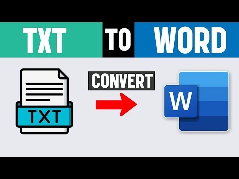 How to Convert a Text File to Microsoft Word | .txt to .docx Easy Tutorial