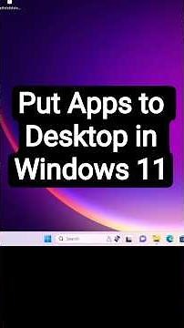 How to Put Apps to Desktop in Windows 11 | Windows 11 Me App ko Desktop Par Kaise Laye - Hindi