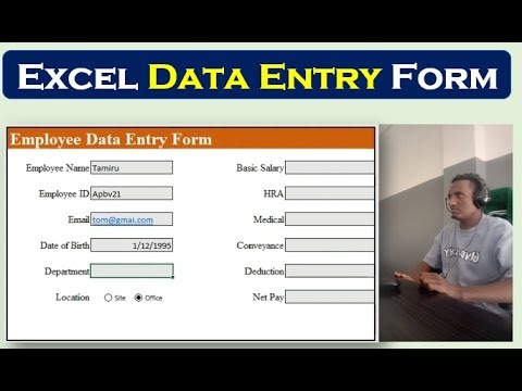 Automated Data Entry Form in Excel