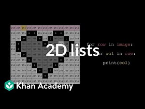 2D lists | Intro to CS - Python | Khan Academy