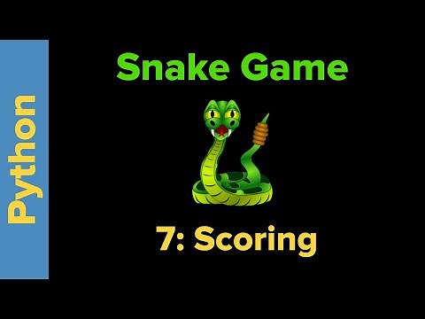 Python Game Programming Tutorial: Snake Game Part 7