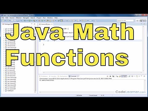 Java Programming - 20 - aSin, aCos, and aTan (Math Functions)