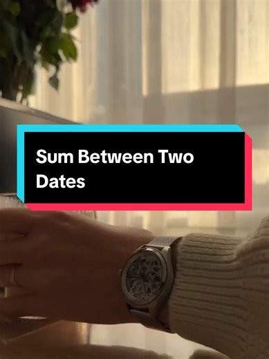 Calculate Sum Between Two Dates in Excel Easily