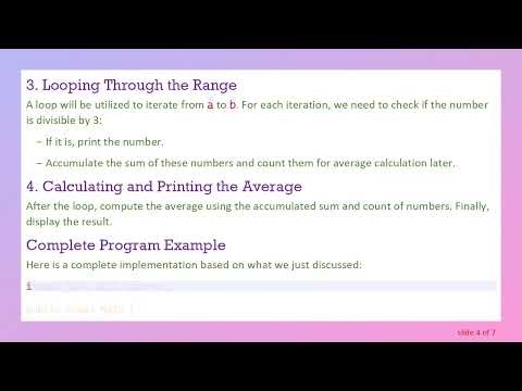 Creating a Java Program to Print Numbers and Calculate Average